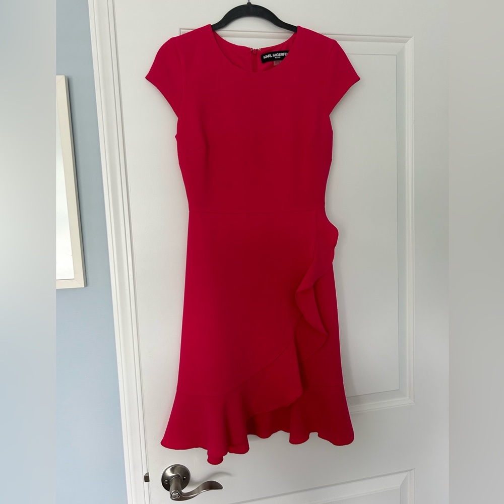 Karl Lagerfeld pink dress